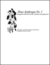 Deux Arabesque #1 arranged for Solo Clarinet and Piano P.O.D. cover